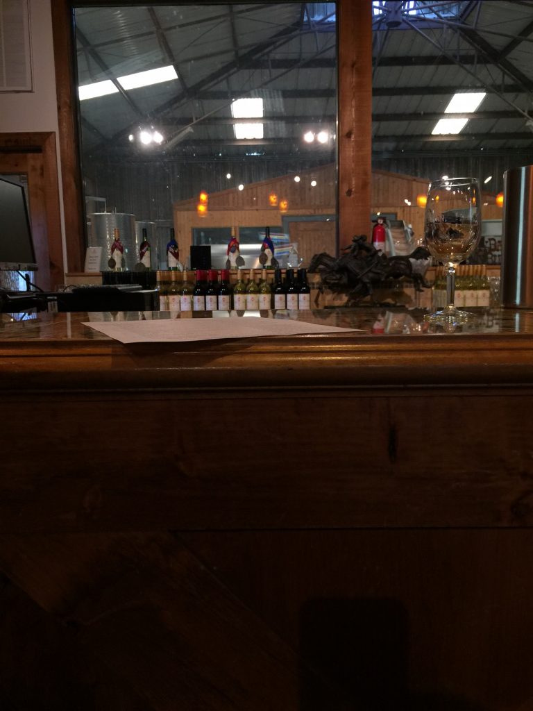 Saddlehorn Winery tasting room.