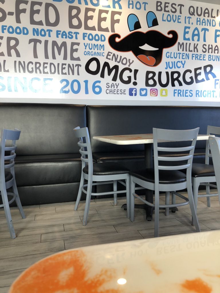 OMG Burger Seating